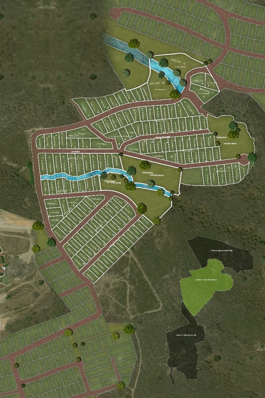 Lotificación de la Etapa II, Zona de Cañada